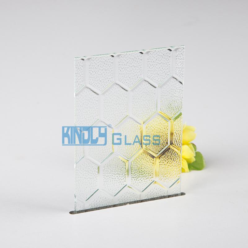 Clear Beehive Patterned Glass